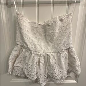 Anthropologie White Eyelet Camisole